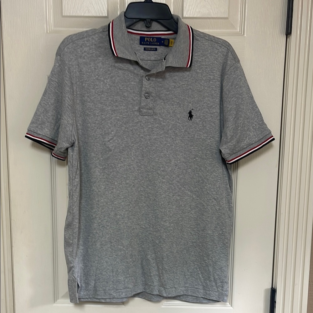 Polo by Ralph Lauren Gray Classic Polo Shirt custom slim fit